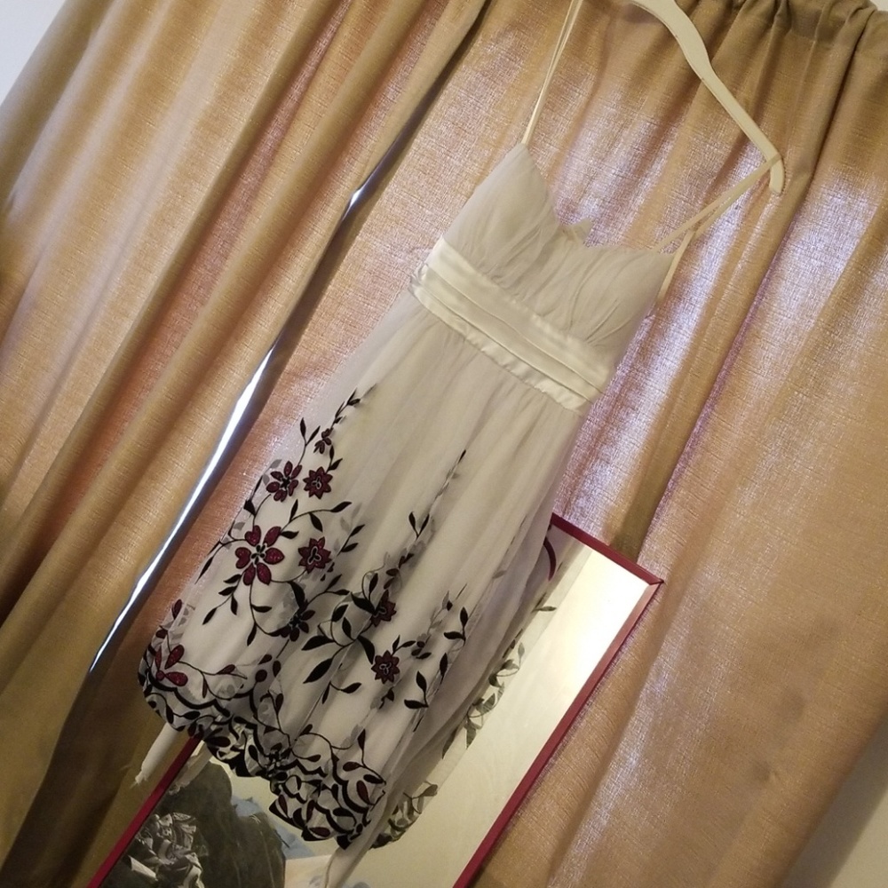 White floral dress